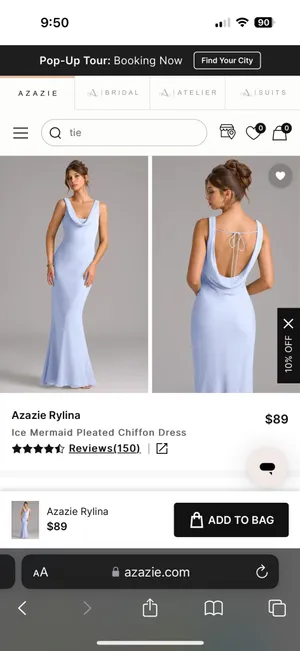 Azazie Bridesmaid Dress thumbnail 6