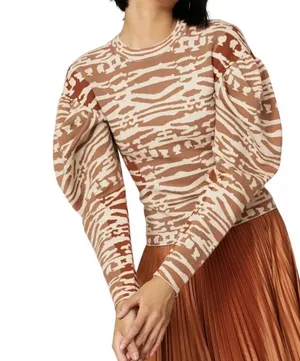 Ulla Johnson Livia Tigers Eye Jacquard Pullover - XL thumbnail 5