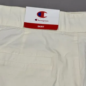 Champion‎ Campus Skirt Womens 10 Unbleached Cotton Cream Mini Mesh Lined New thumbnail 4