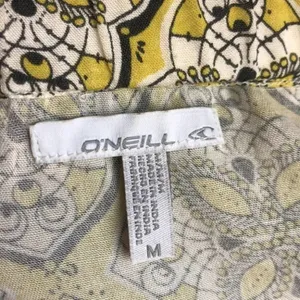 O’Neill Boho Strapless Sun Dress Black Yellow Medium thumbnail 7