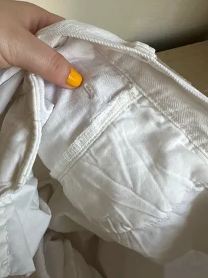Madewell White Baggy Straight Wide Leg Jeans thumbnail 11