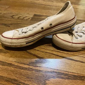 Converse All Star White Canvas Low Lace-Up‎ Unisex Sz M5/W7 thumbnail 3