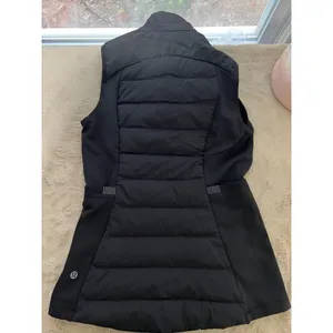 Lululemon Womens Black Puffer Vest Size M With Full-Zip & Reflective Details thumbnail 13