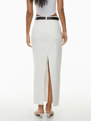 Aritzia Denim Forum The '90s Pencil Maxi Denim Skirt White Women’s thumbnail 3