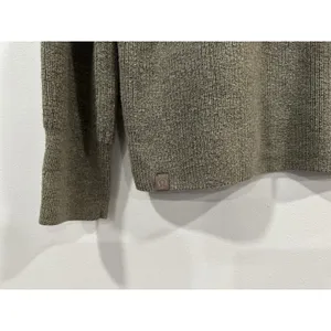 Lululemon Merino Wool-Blend Ribbed Crewneck Sweater Heathered Nomad Sz 8 thumbnail 4