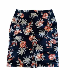 Ann Taylor Factory Floral Lined Pencil Career Skirt SZ 6 thumbnail 3