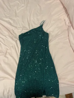 crystal sky off the shoulder hoco dress thumbnail 2