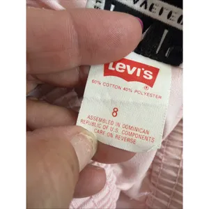 Vintage Levi's Travelers Casual Pants Women's 8 Pink Y2K Relaxed Straight Leg thumbnail 4