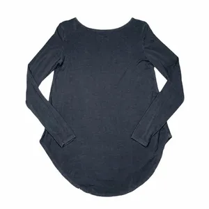 American Eagle Grey Strappy‎ Cutout Long Sleeve Blouse Top Size XS thumbnail 2