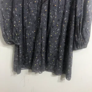 AFRM Long Sleeve Paisley Print Mini Dress thumbnail 6