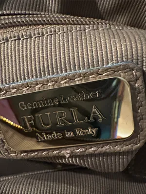 Furla Taupe Leather‎ Satchel with Gold-Tone Charm thumbnail 12