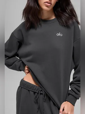 NWT ALO Accolade Crew Neck Pullover in Anthracite Size XL thumbnail 3