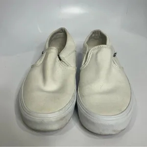 Vans off the wall all white slip‎ on sneakers women’s size 7.5 thumbnail 2