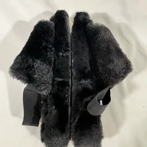 Iman‎ Global Chic Faux Fur Slingback Slipper Women 8 Black New thumbnail 8