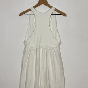 Free People Beach White Jogger Jumpsuit Medium White‎ Racerback Boho Loungewear thumbnail 5