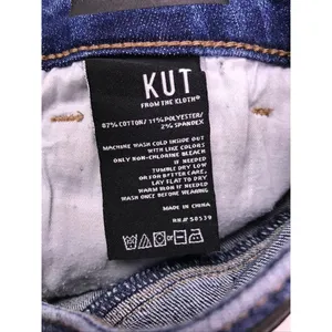 Kut from the Kloth Straight Leg Jeans Womens 4L Blue Denim Long Tall‎ Casual thumbnail 8