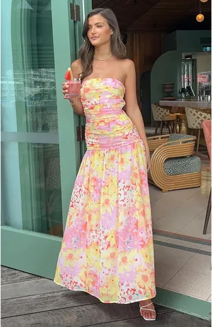 Beginning Boutique Sinclair Floral Print Maxi Dress thumbnail 3