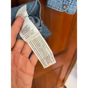 Abercrombie & Fitch, button-down denim belted shirt dress thumbnail 3