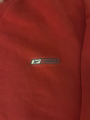 red vintage reebok woman’s crewneck in a size L thumbnail 2