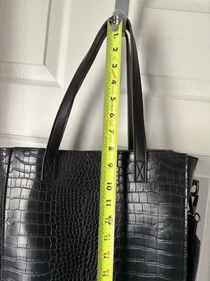 Claudia Canova moc croc-Embossed shoulder bag crossbody strap tote removal pouch thumbnail 10