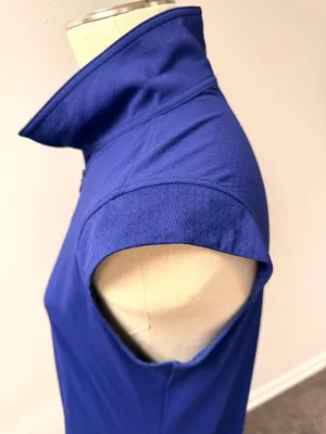 IBKUL Sleeveless Zip Polo Tank Blue Size L thumbnail 5