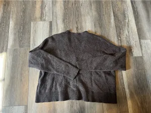 Madewell Upton Cardigan Sweater in Heather Molasses thumbnail 5