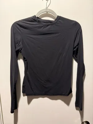 Skims Fits Everybody Long Sleeve, M, Black, NWT thumbnail 2