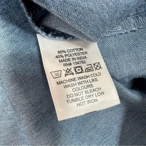 Indulge Chambray Button Up Belted‎ Short Sleeve Shirt Dress Denim Blue Large thumbnail 10