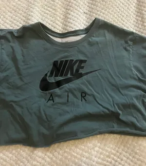Nike XL The Tee Dark Turquoise Cut Off Top thumbnail 4