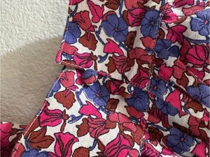 J.Crew Afternoon Linen Dress in Berry Floral Size Medium thumbnail 9