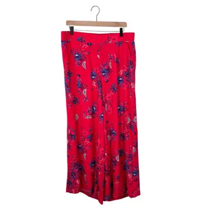 NEW Torrid High-Rise Pull-On Wide-Leg Pant Lollipop Print Size 1 Bohemian Floral thumbnail 3
