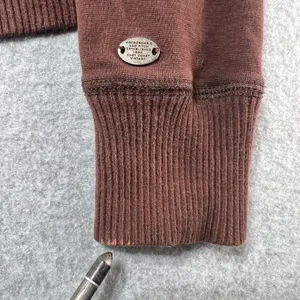 Abercrombie & Fitch Vintage Full-Zip Mock Neck Brown Sweatshirt thumbnail 5