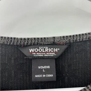 Woolrich grey long sleeve top with snowflake pattern thumbnail 3