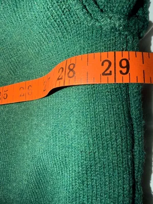 Free People Orion A-line Green V-neck Tunic Sweater thumbnail 6