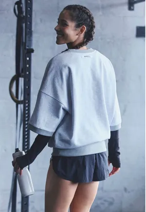 FP MOVEMENT by FREE PEOPLE For The Win Short Sleeve Sweatshirt thumbnail 2