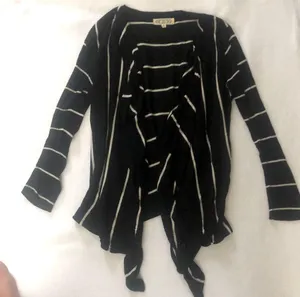 Black & White stripe sweater sz XL thumbnail 4