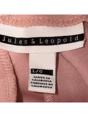 Jules & Leopold Pink Tie Waist Ankle Pants Large thumbnail 7