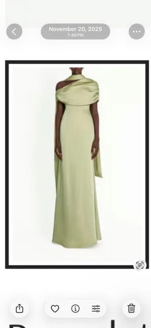 Benedetta Green One Shoulder Satin Maxi Dress thumbnail 2