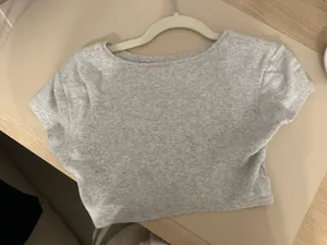 Gray Crop Tee kookai thumbnail 3