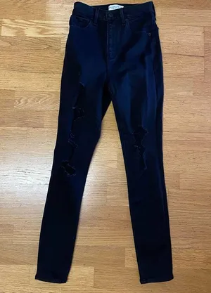 Abercrombie & Fitch Curve Love Skinny High Rise Coastal Cowgirl Western … thumbnail 2