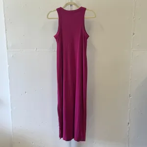 Loft Womens Magenta Pink Ribbed Sleeveless Racerback Maxi Dress Medium 767200 thumbnail 2