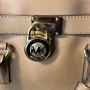 Michael Kors Tan Satchel with Gold Hardware. thumbnail 2