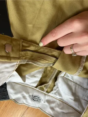 NWT Dickies Wide Leg Cropped Cargo Pants 0 thumbnail 8
