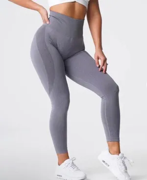 NVGTN Medium Grey Contour Seamless Leggings thumbnail 1