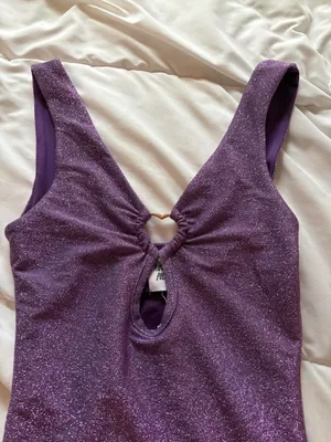 Princess Polly purple glitter mini dress thumbnail 3
