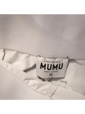 Show Me Your Mumu Silver Nashville Pull On Flares Faux Leather Size Medium thumbnail 6