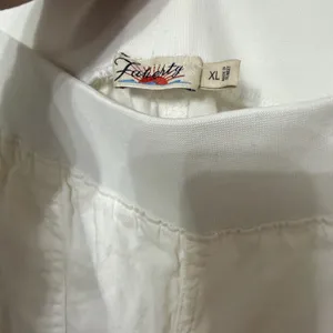Faherty Arlie‎ Day White Jogger Pants size XL linen thumbnail 6