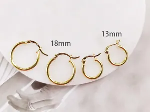 Set Of 2 Pair Sterling Silver Huggies In Gold Plating thumbnail 1