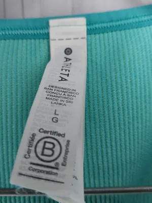 Athleta Aurora Seamless Crop Rib Activewear Athleisure Workout Tank Top thumbnail 3