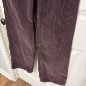 Aritzia x TNA chunky brown straight leg corduroy pants‎ size 0 thumbnail 3